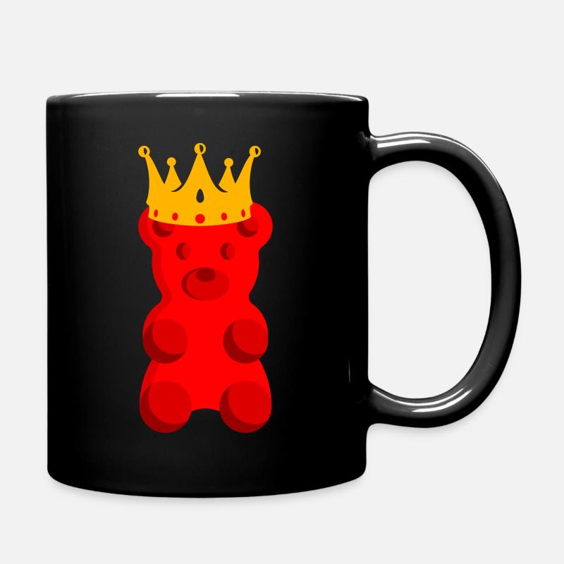 Gummibären König - Tasse einfarbig - Schwarz