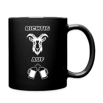 RICHTI: IN THE MOOD FOR BEER - Full Colour Mug - black - Right