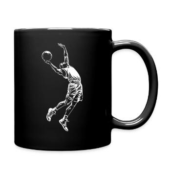 Basketball Dunking Joueur de basket-ball - Mug uni - noir - Droite
