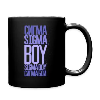 Sigma Boy - Viral song & TikTok trend inspired - Full Colour Mug - black - Right