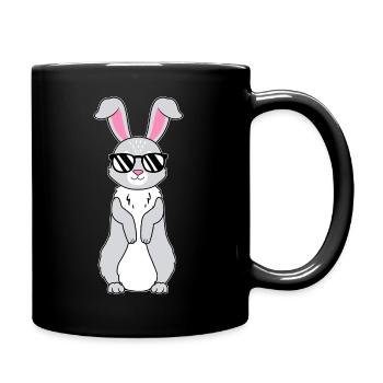 Lapin avec lunettes de soleil Lapin Bunny Lover - Mug uni - noir - Droite