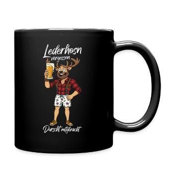 Lederhosen vergessen beer traditional hoodie Lederhosen - Full Colour Mug - black - Right