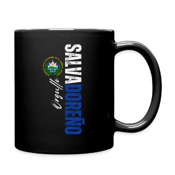 Fierté salvadorienne, design vertical - Mug uni - noir - Droite