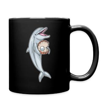 Dolphin Pearl - Full Colour Mug - black - Right