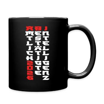 Abi 2026 - Abitur - Manga Style Gift - Full Colour Mug - black - Right