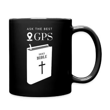 The best navigation system is the Bible (white) - Full Colour Mug - black - Right