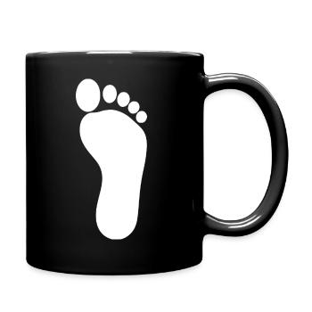 Foot White Feet Podiatrist Podiatrist Podiatry - Full Colour Mug - black - Right