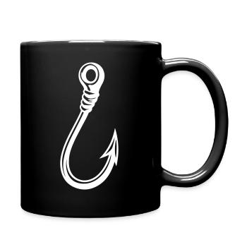 Fishing Hook Icon - Full Colour Mug - black - Right