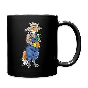 Fox Gardener Plant Garden - Full Colour Mug - black - Right