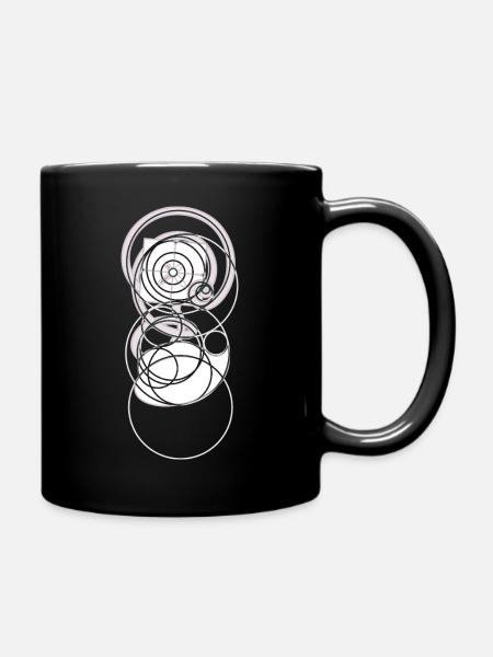 Éclore en équilibre – la fleur du Nombre d’Or - Mug uni - noir