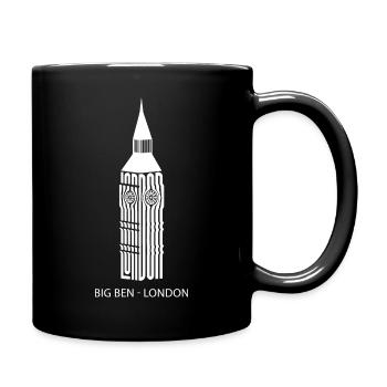 Londres : Capitale du Big Ben : touristes londoniens - Mug uni - noir - Droite