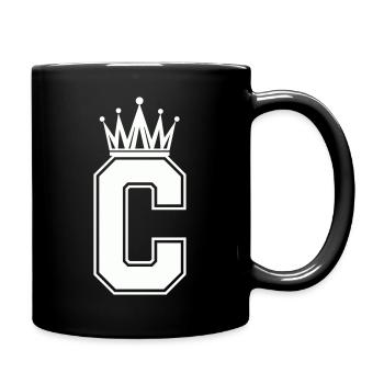 Buchstabe C - Tasse einfarbig - Schwarz - Rechts