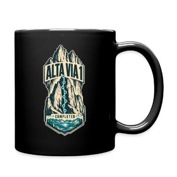 Alta Via 1 Completed Dolomites Hiking Finisher - Full Colour Mug - black - Right