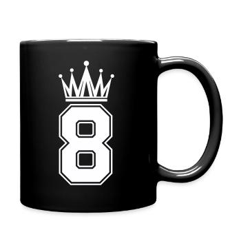8 Krone - Tasse einfarbig - Schwarz - Rechts