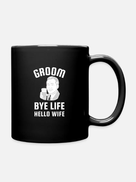 Groom Bräutigam Junggesellenabschied JGA Bachelor - Tasse einfarbig - Schwarz