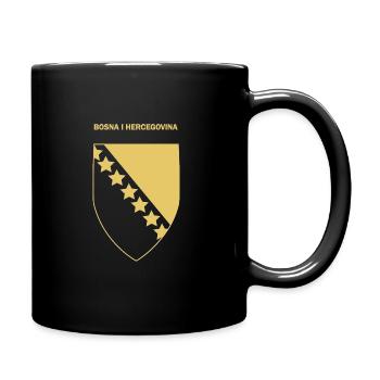 Bosnier Bosnien Spruch Geschenk Heimat Lustig - Tasse einfarbig - Schwarz - Rechts