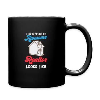 So sieht ein guter Immobilienmakler aus - Tasse einfarbig - Schwarz - Rechts