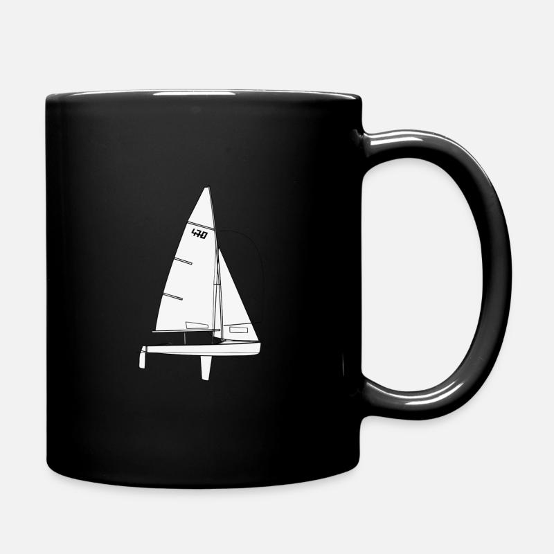 470er Riss - Tasse einfarbig - Schwarz