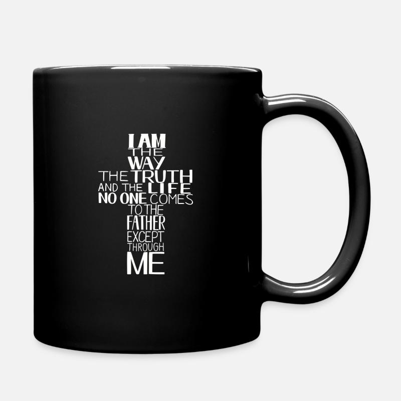 Ich bin der Weg der Wahrheit - Tasse einfarbig - Schwarz