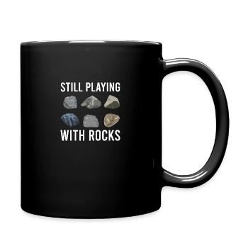 Gology Gologist Felsen Vintage Mineralien Sprüche - Tasse einfarbig - Schwarz - Rechts