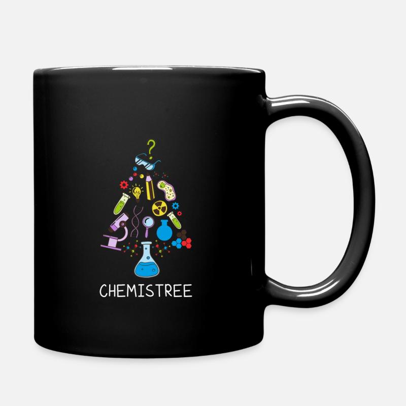 Oh Chemistree Lustiger Chemiker Weihnachtsbaum - Tasse einfarbig - Schwarz