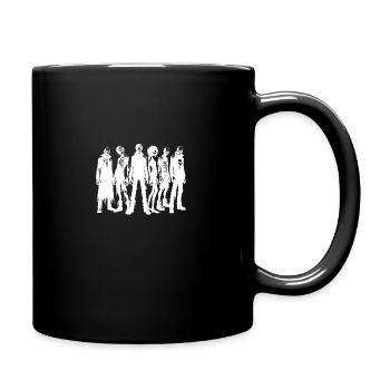Lustige Halloween Zombie Party Gruppe - Tasse einfarbig - Schwarz - Rechts