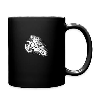 Enduro : la machine de sport automobile tout-terrain dans le saut - Mug uni - noir - Droite