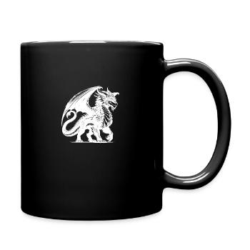 Style de tatouage de dragon amical avec des ailes - Mug uni - noir - Droite