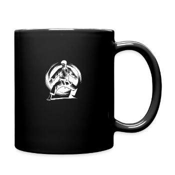 Starke Karate Haltung mit Kampfkunst und Respekt - Tasse einfarbig - Schwarz - Rechts