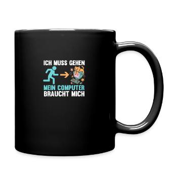 Gamer Gamer Programmer Administrator Computer - Full Colour Mug - black - Right