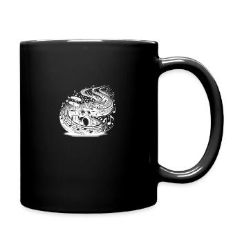 I don't play drums – I do magic - Full Colour Mug - black - Right