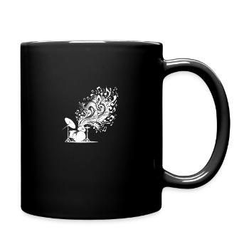Drum Sheet Music Explosion sonore pour les mordus de musique - Mug uni - noir - Droite