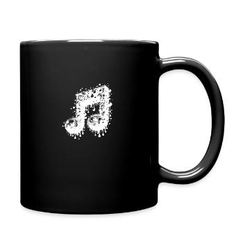 Bassdrip Note - Musique forte et fluide en mouvement - Mug uni - noir - Droite