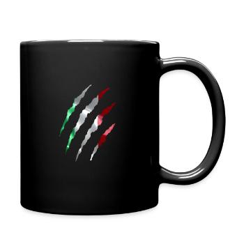 Italia Italy Italian Flag Italian Flag - Full Colour Mug - black - Right