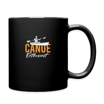 Kanu Kajak Rudern Vintage Adventure Outdoor Sprüch - Tasse einfarbig - Schwarz - Rechts