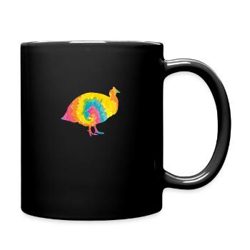 Poules Coq Pintade - Mug uni - noir - Droite