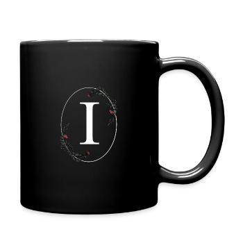 Lettre I - Mug uni - noir - Droite
