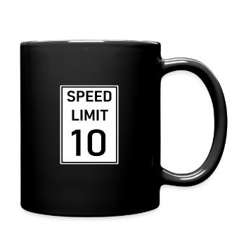 Geschwindigkeit - Tasse einfarbig - Schwarz - Rechts