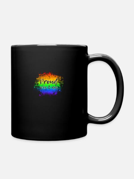 Proud who I am LGBT - Tasse einfarbig - Schwarz