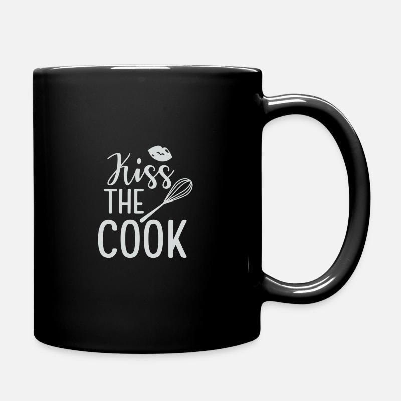 embrasse le cuisinier - Mug uni - noir