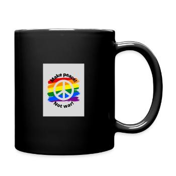 Make peace not war - Full Colour Mug - black - Right
