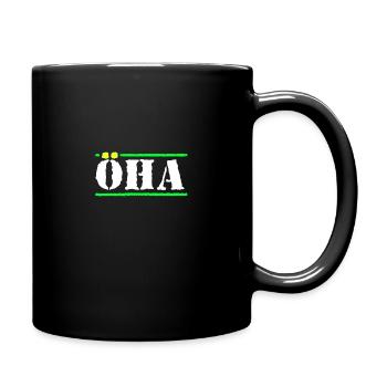 öha weis - Tasse einfarbig - Schwarz - Rechts