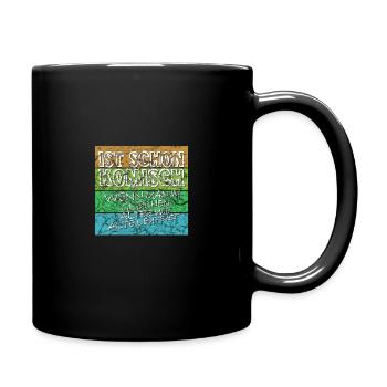 komisches alter weiss alt - Tasse einfarbig - Schwarz - Rechts