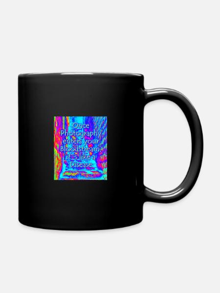 phtotography disease blue - Tasse einfarbig - Schwarz