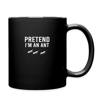 Ameisen Ameise Insekten Vintage Ants Sprüche - Tasse einfarbig - Schwarz - Rechts