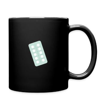 Tabletten Apotheke Verpackung Gesundheit - Tasse einfarbig - Schwarz - Rechts