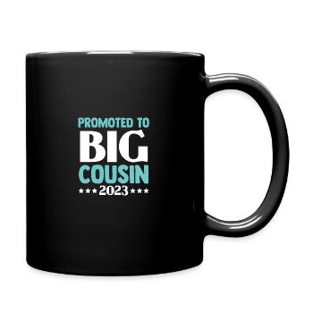 Promoted to Great Cousin 2023 - Full Colour Mug - black - Right