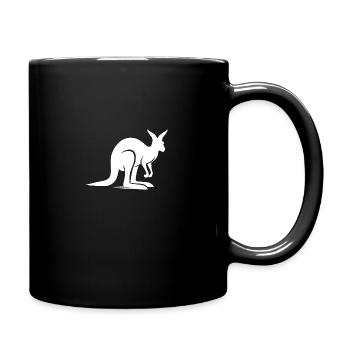 Kangaroo Landscapes Australia's Animal Motif - Full Colour Mug - black - Right