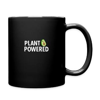 Avocado Fruchtig Vintage Vegane Sprüche - Tasse einfarbig - Schwarz - Rechts