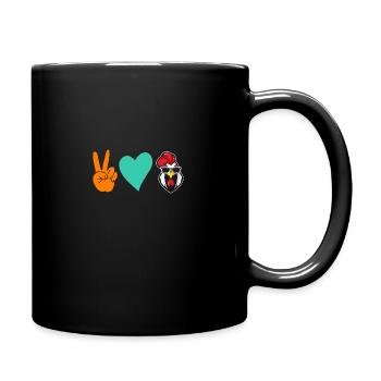 Poulet Coq - Mug uni - noir - Droite